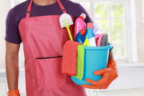 Low-carbon van used for sustainable oven cleaning service in Sutton