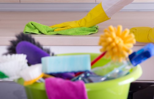 Professional oven cleaning in a Sutton home kitchen
