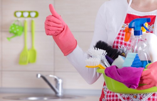Person browsing the Oven Cleaning Sutton website with cookie settings visible