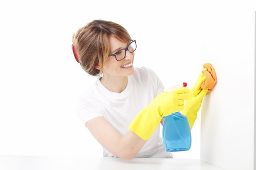 Deep cleaning a hallway carpet in a Sutton house