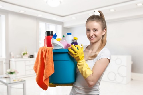 Local office cleaning team servicing a Sutton business premises