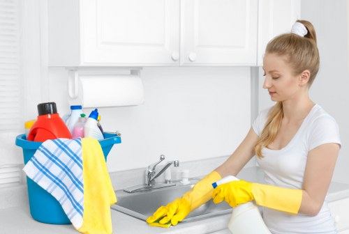 Professional fabric sofa deep cleaning in a Sutton home